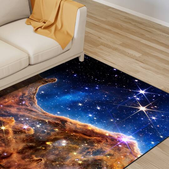 Empire Art Direct 5ft. x 7.5ft. The James Webb Space Telescope Tapis D'Art Washable Area Rug